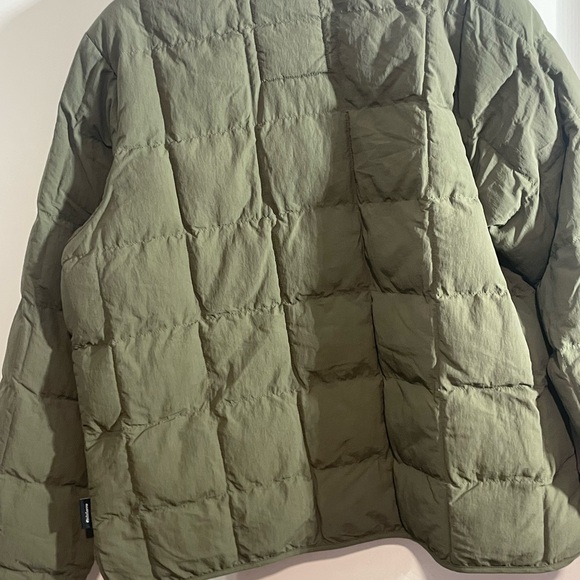 Khaki Women's Puffer Jacket - Picture 3 of 5